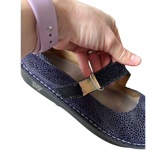 Alegria Dayna Blueberry Dottie Purple size 31 Mary Jane Sandals - Picture 6 of 9